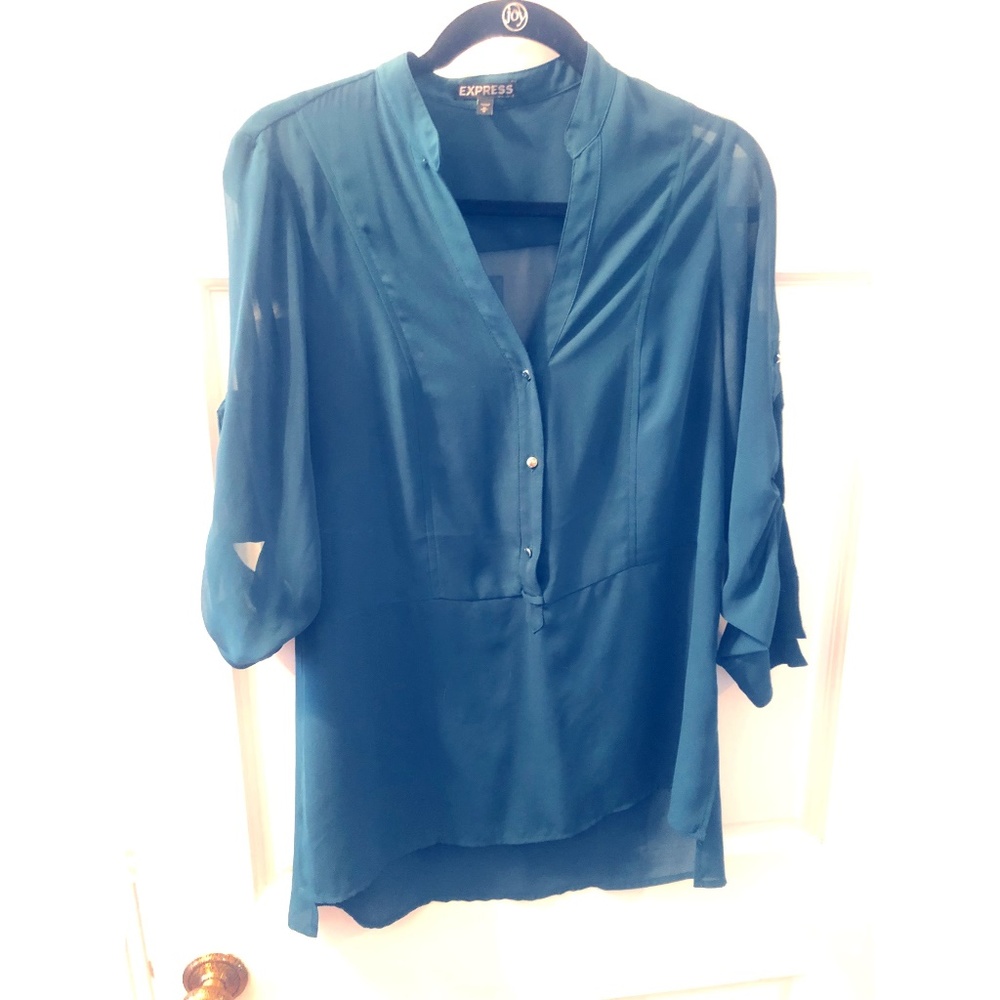 Hunter Green Button Front Portofino